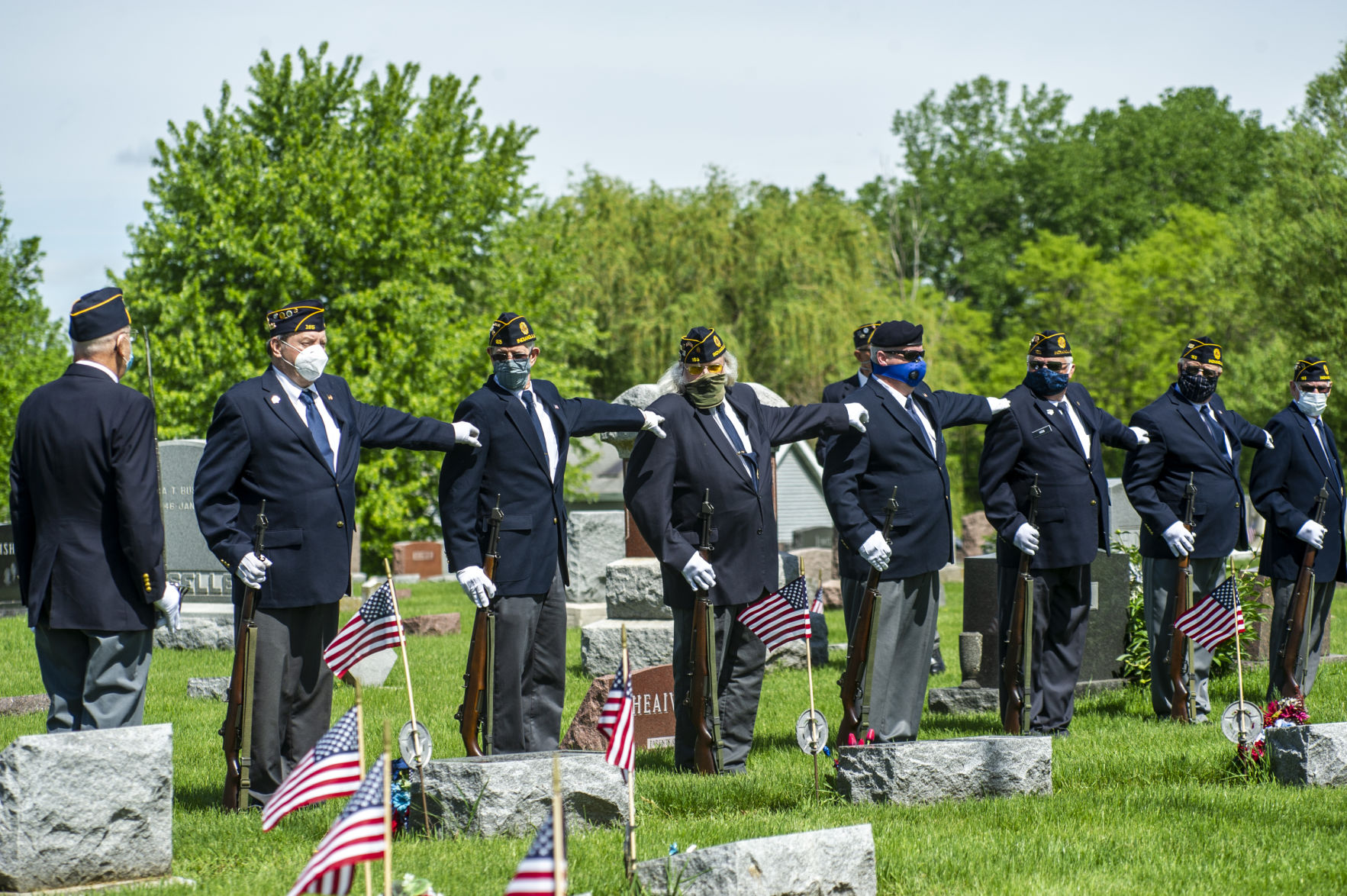 Rifle salute detail
